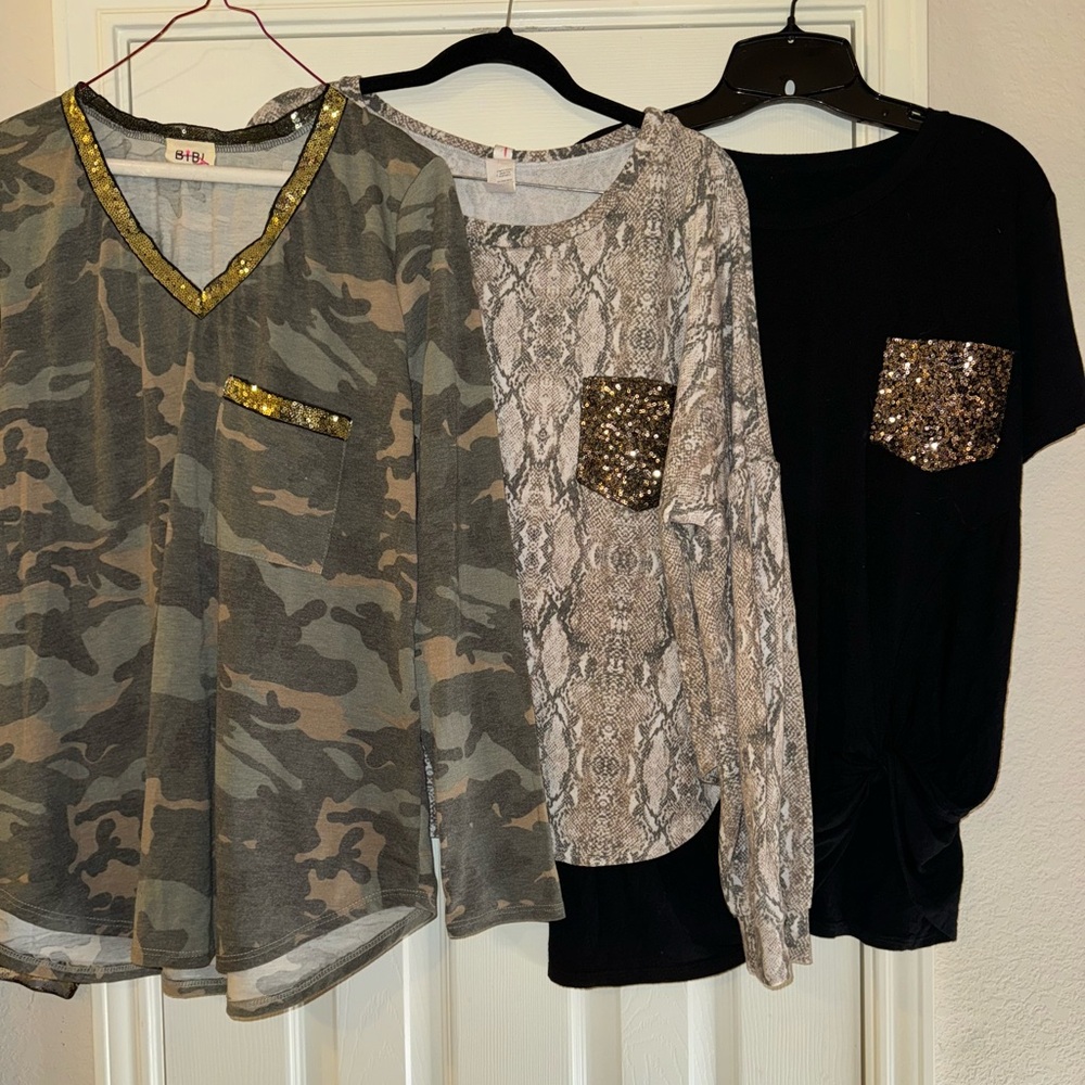 Lot Of 3 Boutique Shirts